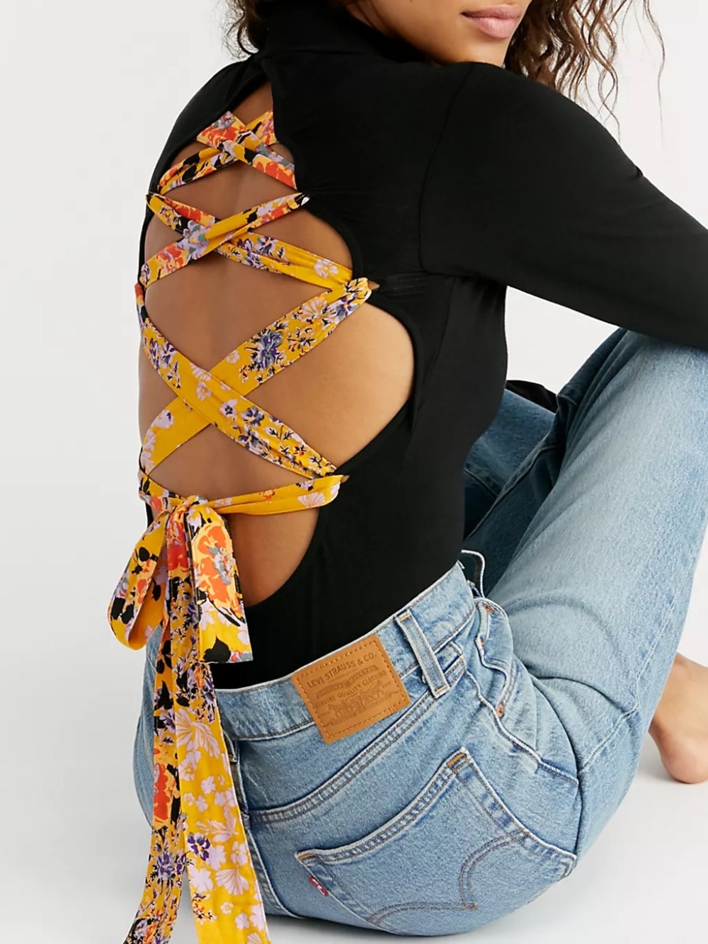 Free People Straps In The Back Bodysuit